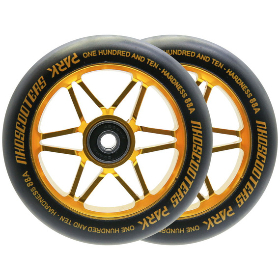 Koła do Hulajnogi NKD Park Stunt Scooter Wheels Czarno-Złoty 110 mm