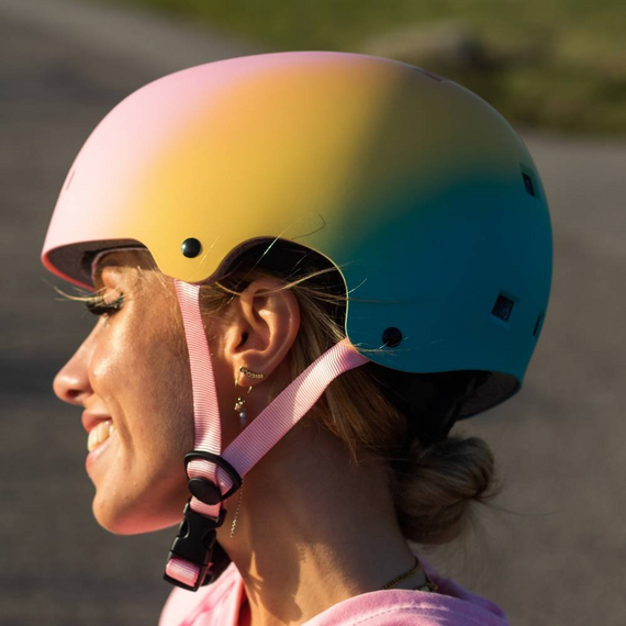 Kask Na Deskorolkę Hulajnogę NKX Brain Saver Pastel Fade