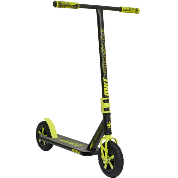 Terenowa Hulajnoga Wyczynowa Story Dirt Freestyle Scooter Czarno-Żółty 89,9 cm