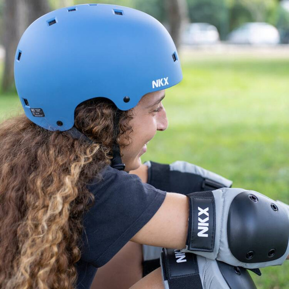 Kask Na Deskorolkę Hulajnogę NKX Brain Saver Navy L