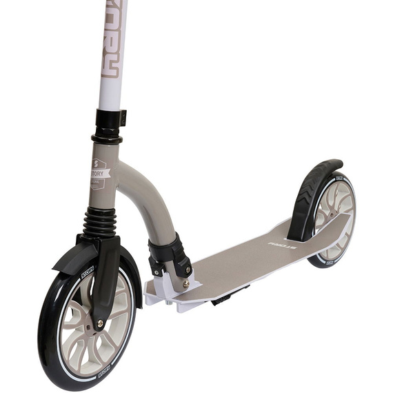 Hulajnoga Miejska Transportowa Story Big Wheel Advanced Foldable Scooter Szaro-Brązowy 230/200 mm