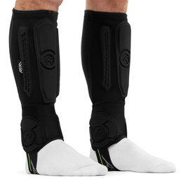 Ochraniacze na piszczele i kostki długie REKD Energy Covert Shin and Ankle Guards Short Czarny