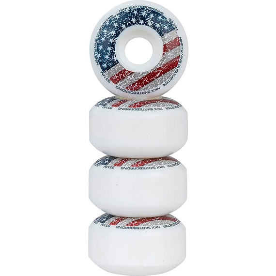 Kółka do deskorolki NKX Candy Series American Rouse Biały 53 mm 99A