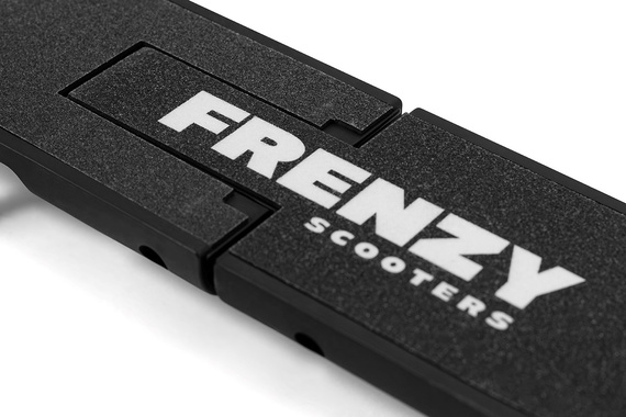 Hulajnoga Miejska Rekreacyjna Frenzy Flex Recreational Scooter Czarno-Srebrny 120 mm