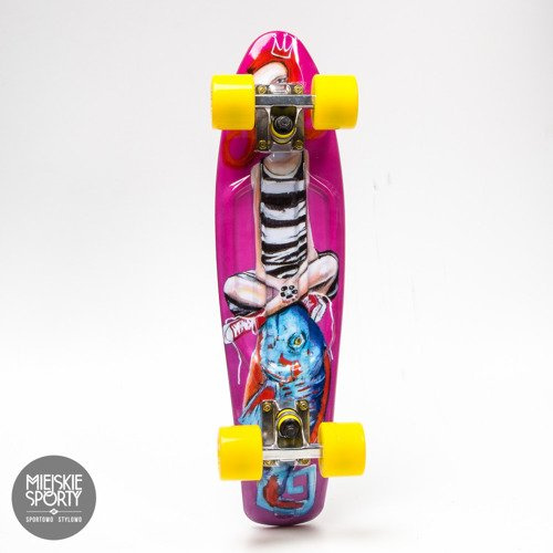 Fish skateboards 2015 Art Fish Girl / Silver / Yellow