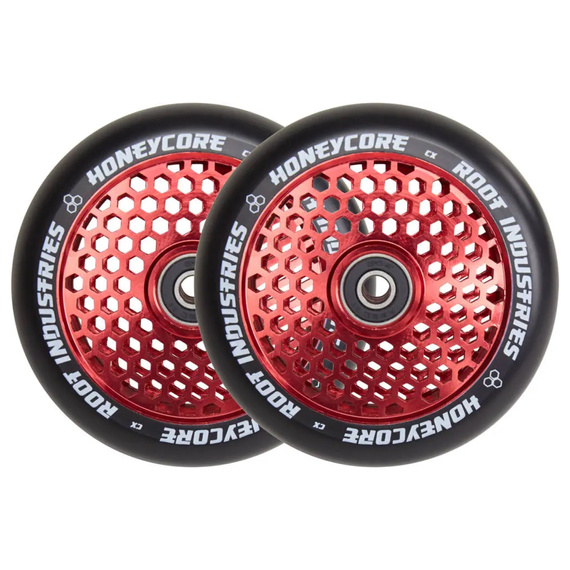 Koła do Hulajnogi Root Industries Honeycore Black Pro Scooter Wheels 2-Pack Czerwony 120 mm (2 szt.)