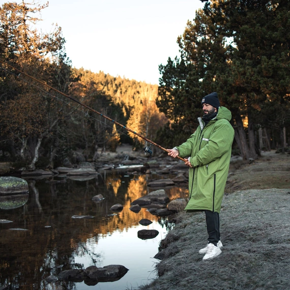 Poncho Ponczo Kurtka Story Change Robe Niebieski