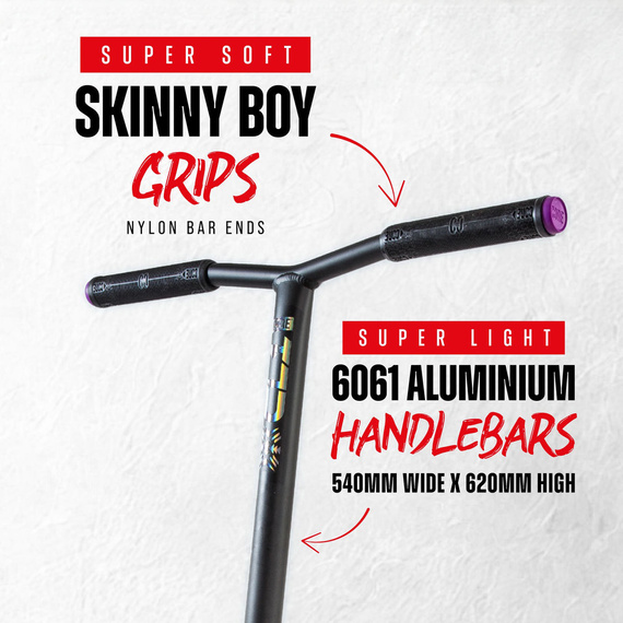 Hulajnoga Wyczynowa CORE CL1 Complete Stunt Scooter Czarny-Neochrome wys. 85 cm