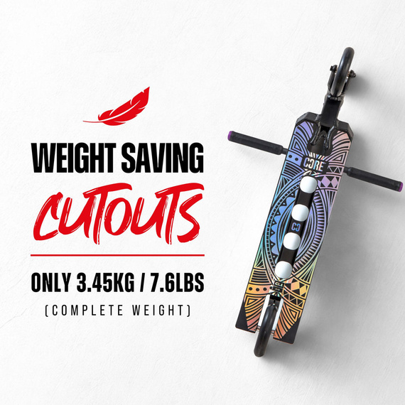 Hulajnoga Wyczynowa CORE CL1 Complete Stunt Scooter Czarny-Neochrome wys. 85 cm