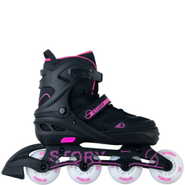 Rolki regulowane Story Fusion Adjustable Inline Skates Różowy LED