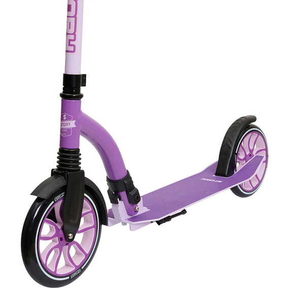 Hulajnoga Miejska Transportowa Story Big Wheel Advanced Foldable Scooter Fioletowy 230/200 mm