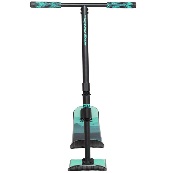 Hulajnoga Wyczynowa na śnieg NKD SNOW Stunt Scooter Czarno-Miętowy wys. 82 - 92 cm