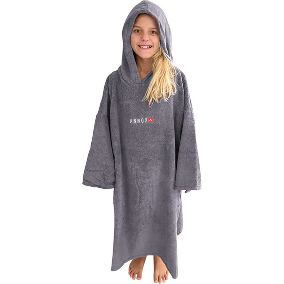 Poncho dla dzieci Annox Deluxe Kids Szary