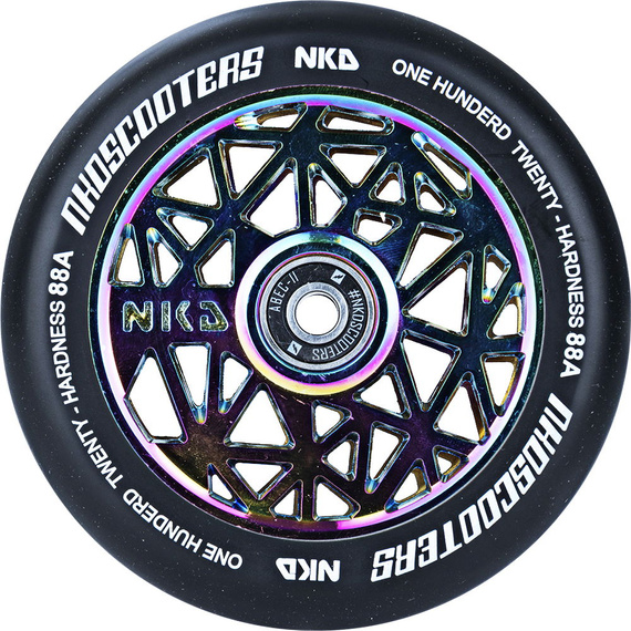 Koło do Hulajnogi NKD Black Widow Czarno-Tęczowy 120 mm