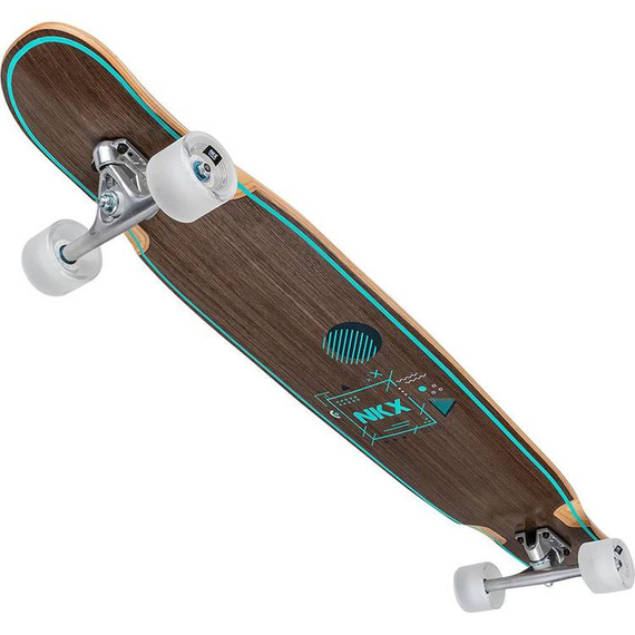 Longboard do dancingu NKX Geometric Walnut Green 117 cm