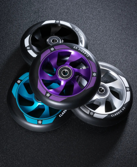 Koło do Hulajnogi Union Classic V2 Pro Scooter Wheel Czarno-Turkusowy 110 mm