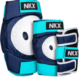 Zestaw ochraniaczy dla dzieci NKX Kids 3-Pack Pro Granatowo-Miętowe M