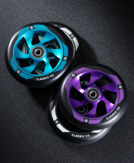 Koło do Hulajnogi Union Classic V2 Pro Scooter Wheel Czarno-Turkusowy Metaliczny 110 mm
