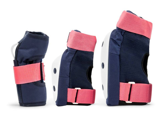 Ochraniacze REKD Heavy Duty Triple Pad Set Niebiesko-Różowe