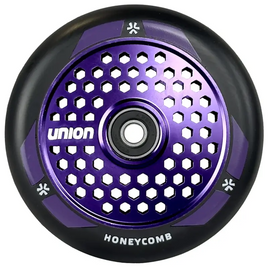 Koło do Hulajnogi Union Honeycomb Pro Scooter Wheel Czarno-Fioletowy Metaliczny 110 mm