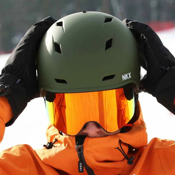 Kask na narty i snowboard NKX Nomad Snow Helmet Oliwkowy 