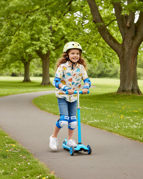 Zestaw ochraniaczy dla dzieci CORE Kids Protection Junior Skate Triple Pad Set Niebieski