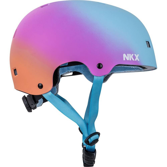 Kask Na Deskorolkę Hulajnogę NKX Brain Saver Rainbowfade M