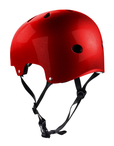 Kask na Deskorolkę Hulajnogę Rolki SFR Essentials Helmet Gloss Metallic Czerwony 