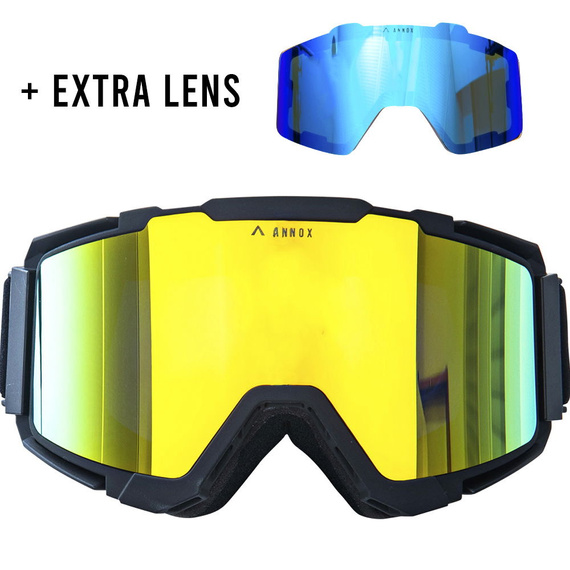 Gogle na snowboard i narty Annox Team Adult RevoGold/Black
