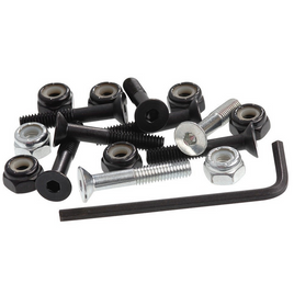 Montażówki Enuff Allen 1" (25,4 mm) Czarno-Srebrny