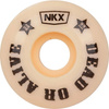 Kółka do deskorolki NKX Candy Series Dead or Alive Kremowy 53 mm 99A