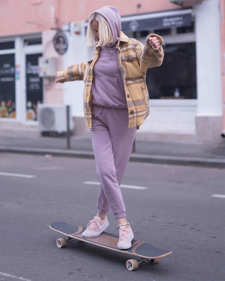 Longboard do Dancingu NKX Vegas Różowy 121 cm