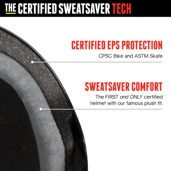 Kask Triple Eight Certified Sweatsaver Helmet Biały Mat