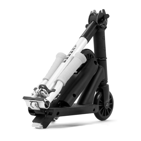 Hulajnoga Miejska Rekreacyjna Frenzy Flex Recreational Scooter Czarno-Srebrny 120 mm