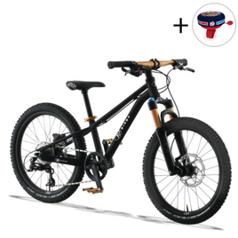 Superlekki rower dla dzieci KUbikes 20S DISC Czarno-Złoty