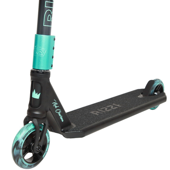 Hulajnoga Wyczynowa NKD RIZZ Stunt Scooter Miętowo-Czarny 85 cm