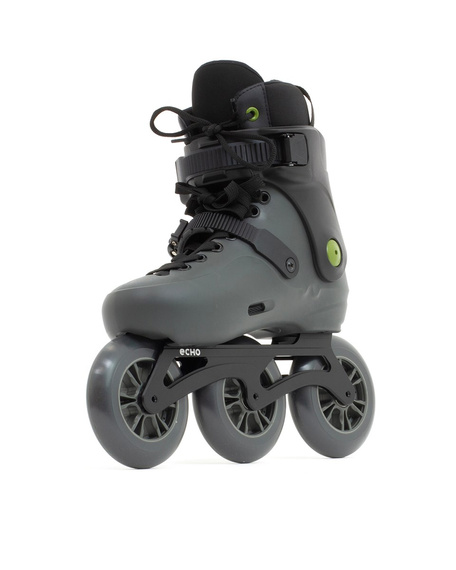 Rolki trójkołowe Echo Sonar 3 Wheel Freeskates Czarny