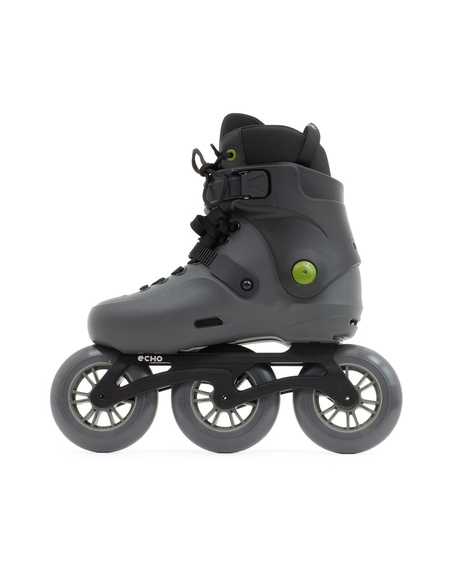 Rolki trójkołowe Echo Sonar 3 Wheel Freeskates Czarny