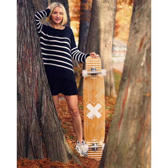 Longboard do Dancingu NKX Vegas Biały 116 cm