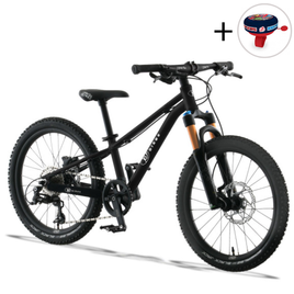 Superlekki rower dla dzieci KUbikes 20S DISC Czarny