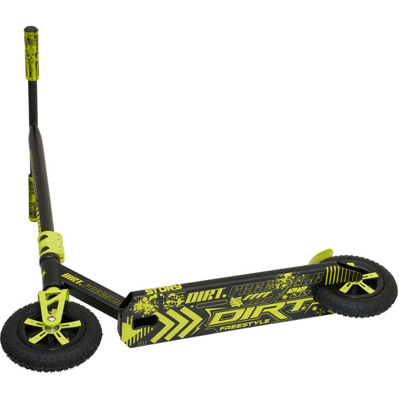 Terenowa Hulajnoga Wyczynowa Story Dirt Freestyle Scooter Czarno-Żółty 89,9 cm