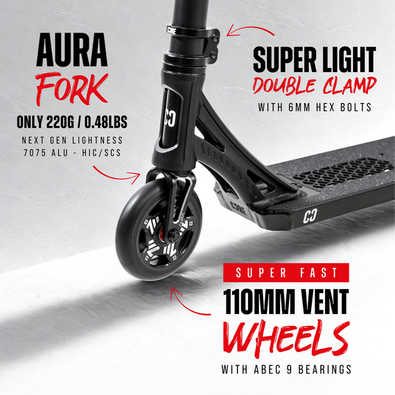 Hulajnoga Wyczynowa CORE SL3 Complete Stunt Scooter Czarny wys. 92,5 cm