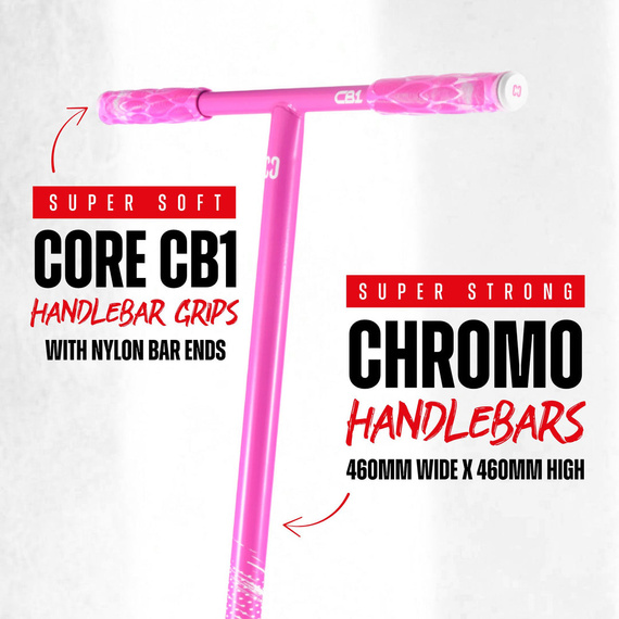 Hulajnoga Wyczynowa CORE CB1 Complete Stunt Scooter Różowy wys. 79 cm