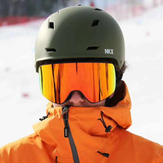 Kask na narty i snowboard NKX Nomad Snow Helmet Oliwkowy 