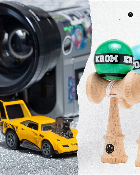 Kendama KROM Mikro Pomarańczowy