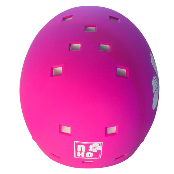 Kask Na Deskorolkę Hulajnogę NKX Brain Saver Flower Różowo-Biały