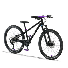 Lekki rower dla dzieci KUbikes 24S DISC Czarno-Fioletowy