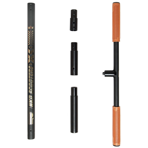 Hulajnoga wyczynowa na trampolinę NKD PRO 7.5" Trampoline Scooter Czarno-Złoty wys. 60-90 cm