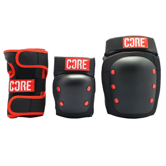 Zestaw ochraniaczy CORE Skate Triple Pad Set Czarny