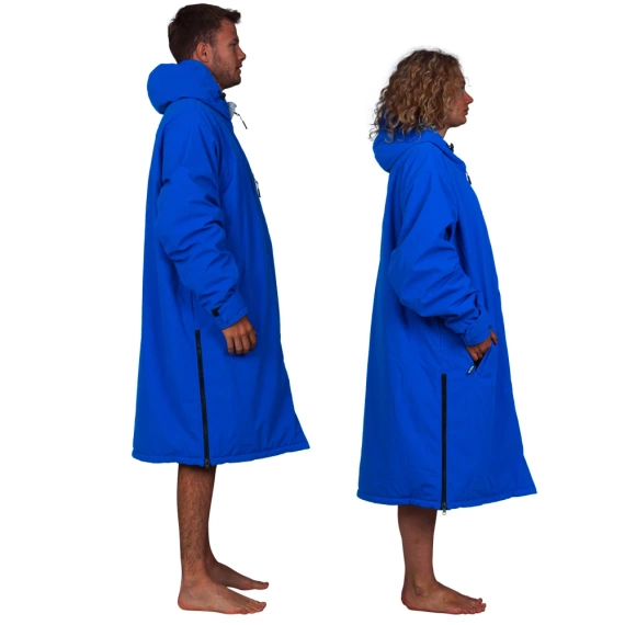 Poncho Ponczo Kurtka Story Change Robe Niebieski
